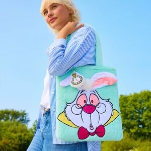 🍄Disney Alice in Wonderland White Rabbit Plush Tote
